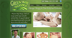 Desktop Screenshot of greenwaymassage.com
